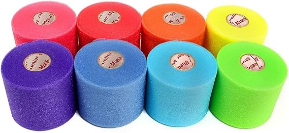 Mueller Rainbow Pack of Sports Pre-Wrap (8 Colors!),30 Yards,Rainbow