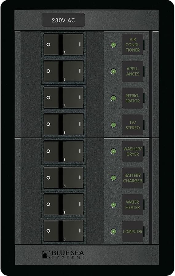 Blue Sea Systems 230 Volt AC 8 Position
