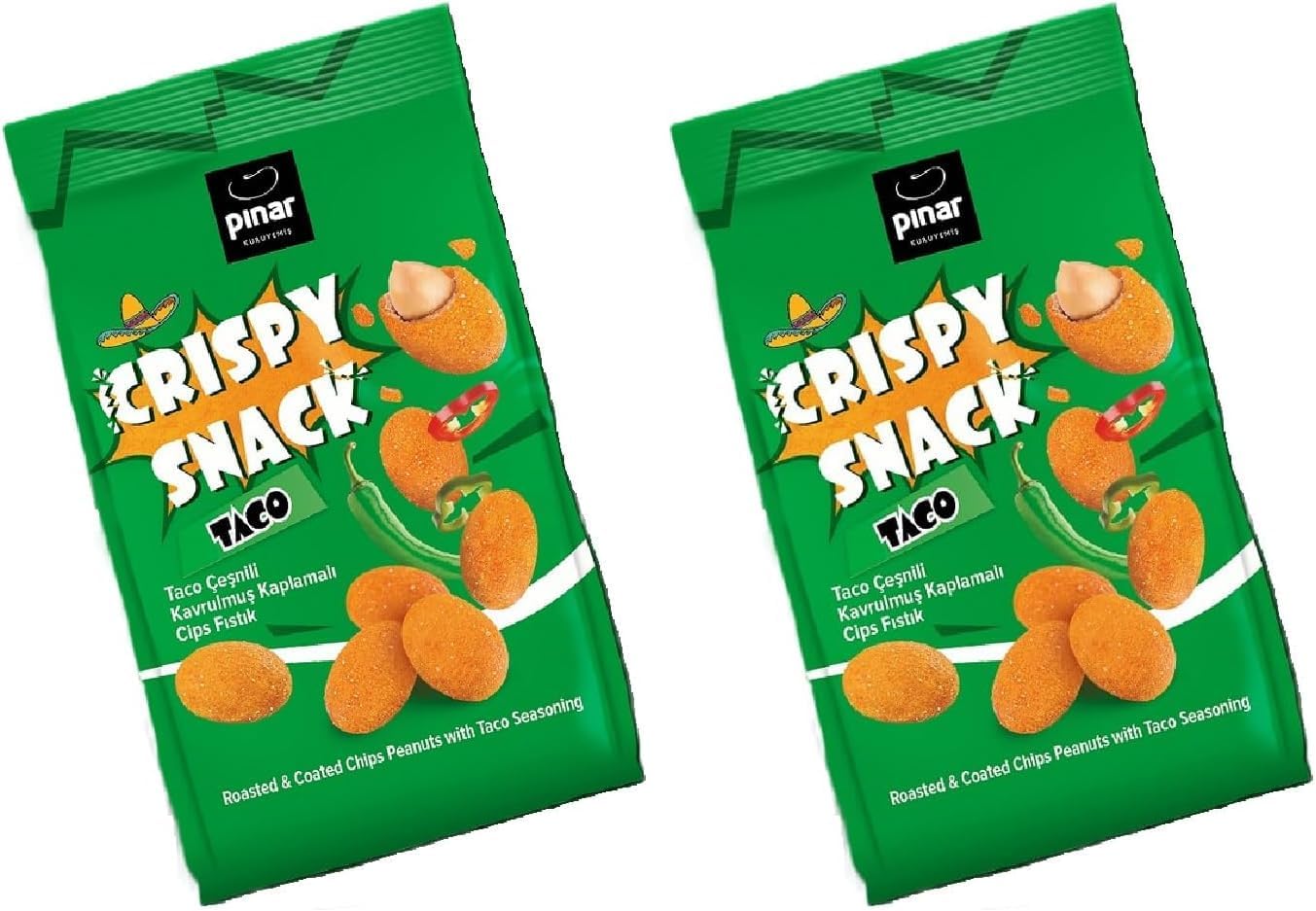 Pınar Snack Taco Chips Peanuts 100 gr 2 packs