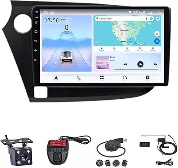 Android 13 Multimedia Player Car Radio GPS Navigation Wireless Carplay Auto Plug And Play For Honda Insight 2009-2014(WIFI 2G+32G)