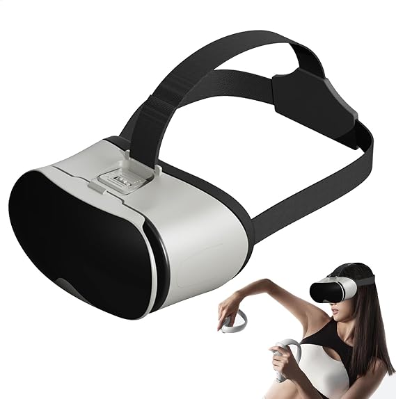 VR Glasses for Phones - Portable Small 3D Glasses, Virtual Reality Glasses | VR Headset, VR Gaming System, Mobile Phone Virtual Reality Headset, Wearable VR Set for Beginners, Kids, Adults
