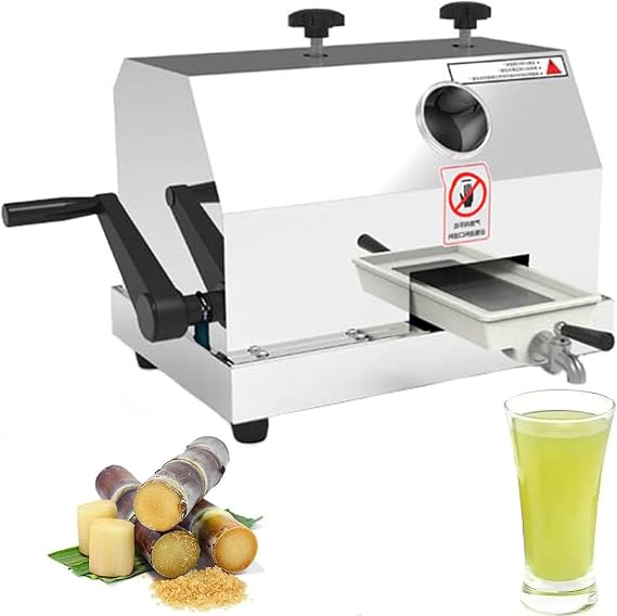 Sugarcane Juice Machine, Commercial Sugar Cane Press, 3 Rollers Sugar Cane Juicer, Sugarcane