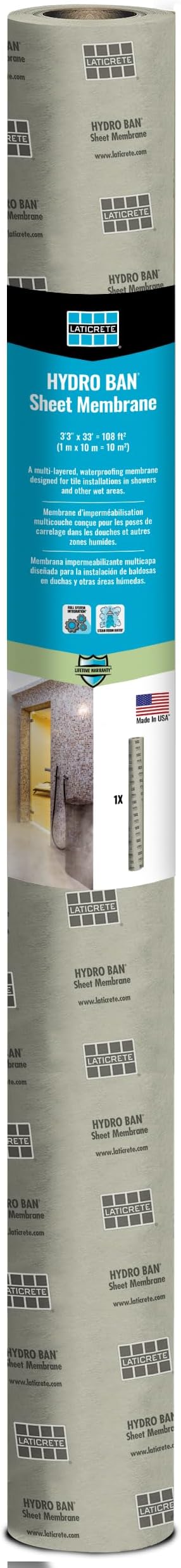 Hydro BAN Sheet Membrane 108 Square Feet