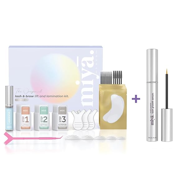 MIYA LASH Lash Lift & Brow Lamination Kit + Eyelash Growth Serum | Deluxe Lash & Brow Care