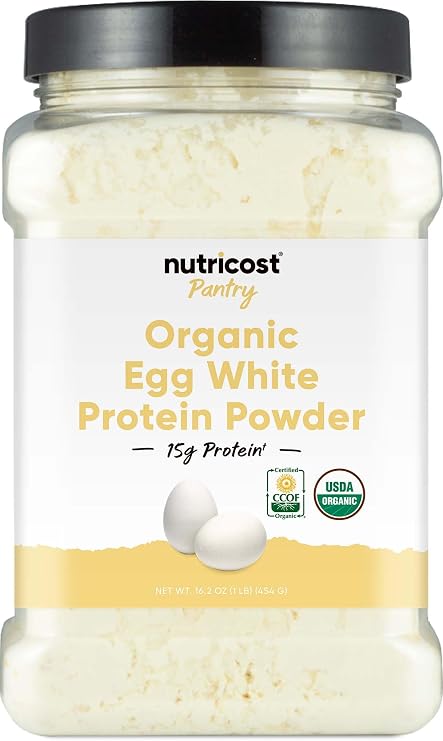 Nutricost Pantry Organic Egg White Protein Powder (1 LB) Gluten-Free