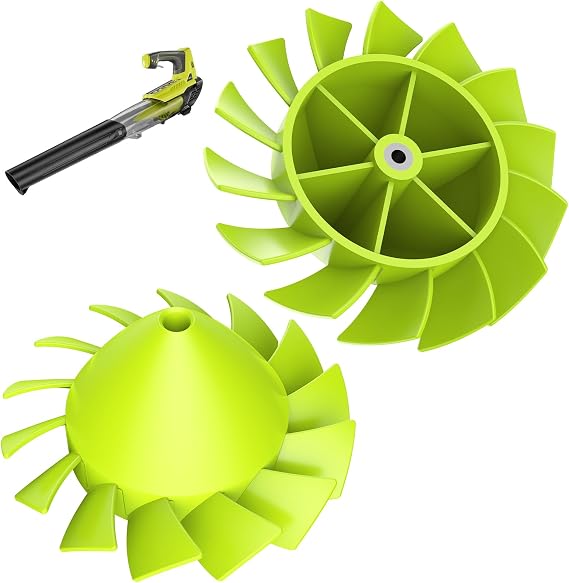 2 Pack 529437003 529437004 529437001 Blower Fan for Homelite & Ryobi 18 Volt One+ Cordless Leaf Blower P2108 P21081 P21081VN P21081VNM