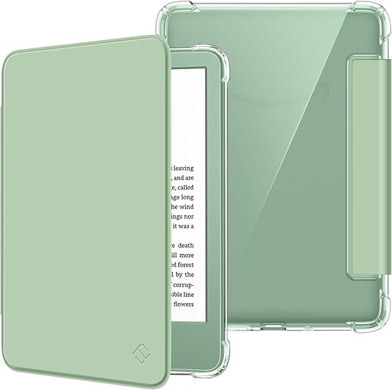 Fintie Slim TPU Case for 6" Kindle 11th Generation 2024/2022, Agave Green