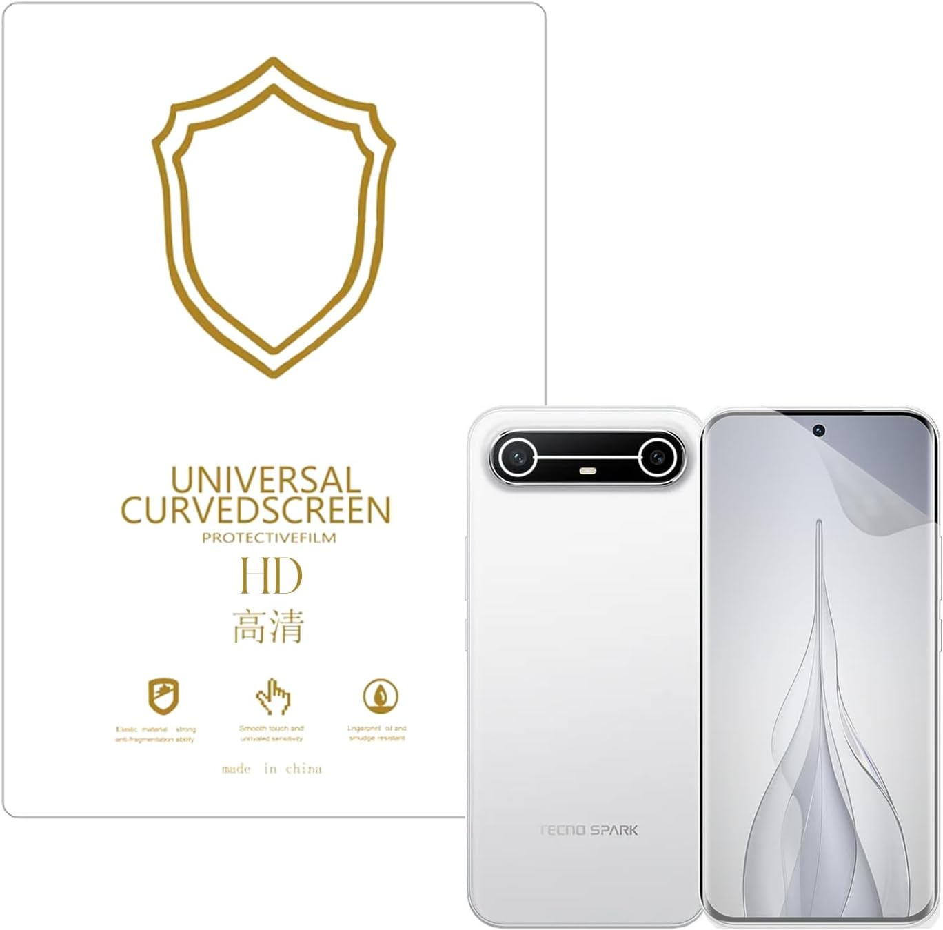 Microcase Tecno Spark Slim 5G ile Uyumlu Full Tpu Nano Ön Ekran Koruma Filmi - EKM101
