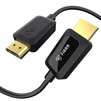 FIBBR 8K Fiber Optic HDMI Cable 3ft, 48Gbps High-Speed HDMI 2.1 Cable 8K@60Hz 4K@120Hz Dynamic HDReARCHDCP 2.3, Ultra HD Directional HDMI Cord Compatible with LG Samsung Sony TV PS5Blu-ray