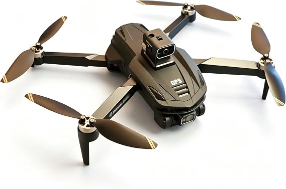 V168 Brushless Power Dual Camera Drone with Remote Controlled Screen for HD Aerial Photography GPS Return--to-Home Obstacle Avoidance Aircraft Optical Flow Positioning Hover 8K Electric Adjustable lens (8K Brushless GPS-No screen, 1 Modular Battery)