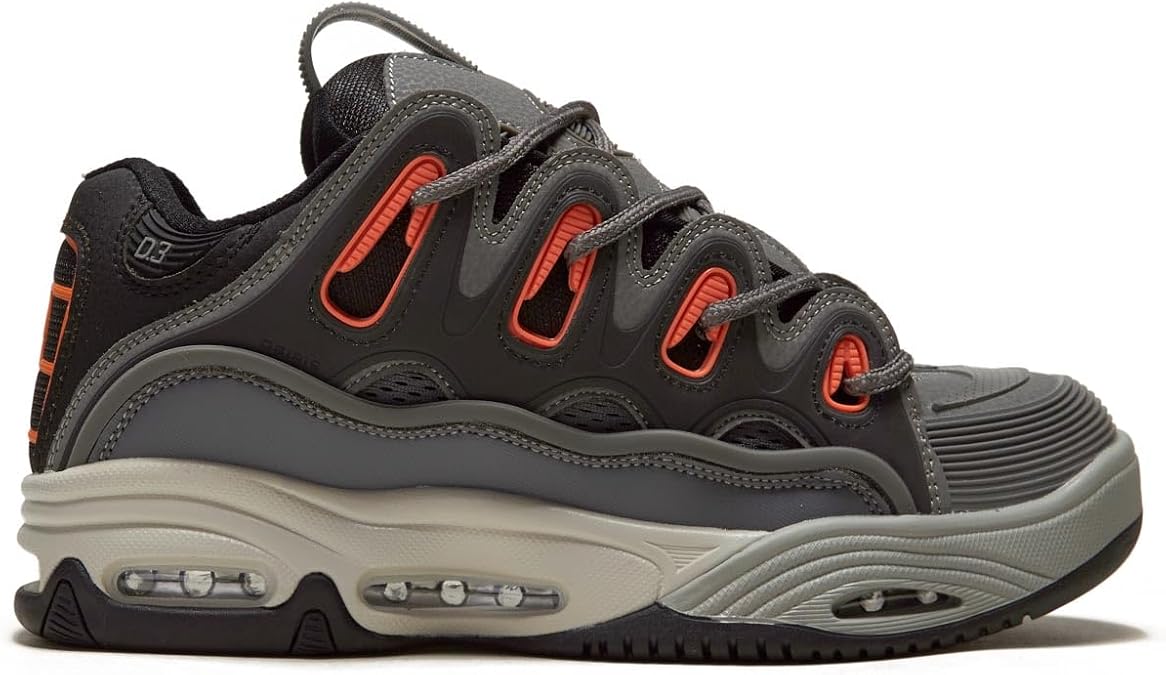 Osiris D3 2001 Shoes - Charcoal/Orange/Black - 12.0