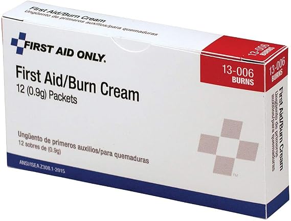 PhysiciansCare by First Aid Only First Aid Kit Refill Burn Cream Packets, 0.1 G Packet, 12/box