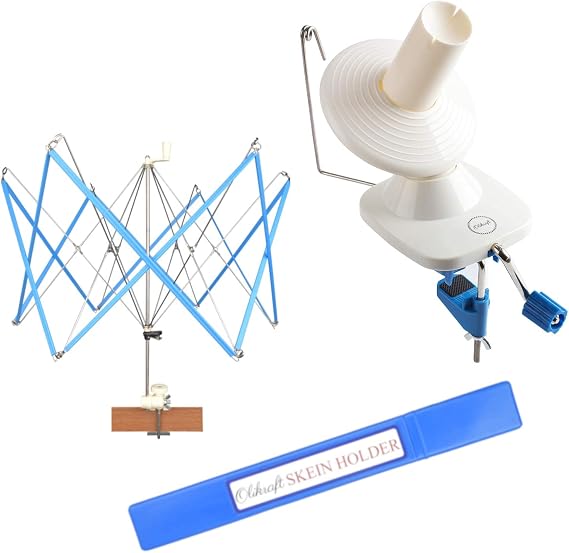 Olikraft Yarn Winder and Umbrella Swift Set, Hand Operated