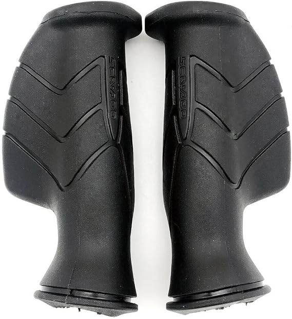 Boatman Black Handle Grip Set Left & Right Side with Palm for BRP SeaDoo OEM 277001946 277001958