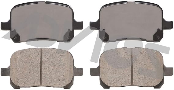 AD0707 ADVICS Ultra-Premium Ceramic Disc Brake Pad Set - Compatible with Select Lexus ES300, RX300; Toyota Avalon, Camry, Solara; FRONT