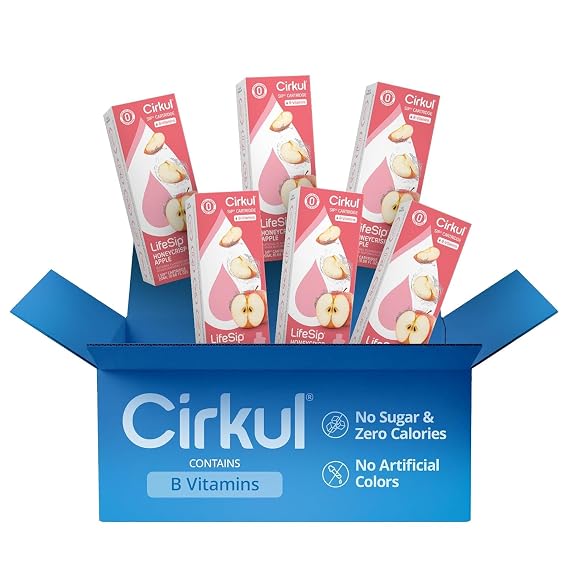 Cirkul LifeSip Honeycrisp Apple 6-Pack. No Sugar, 0 Cal Flavored Water