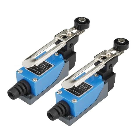 Adjustable Roller Lever Arm Momentary Limit Switch 1NC 1NO ME8108 2Pcs