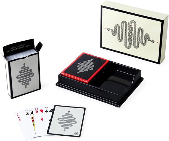 Jonathan Adler Eden Lacquer Set Playing Cards, White, One Size (30840)