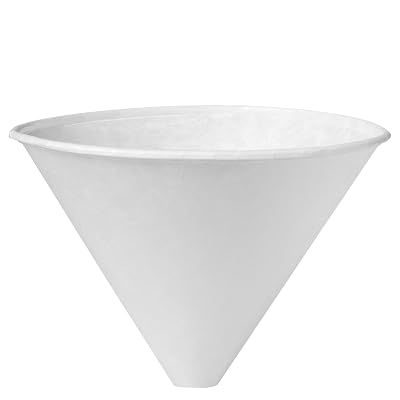 SOLO 6SRX-2050 Bare Eco-Forward Treated Paper Funnel Cup, Medical Specialty, 6 oz. Capacity, 4 x 2.9, White Case of 2,500