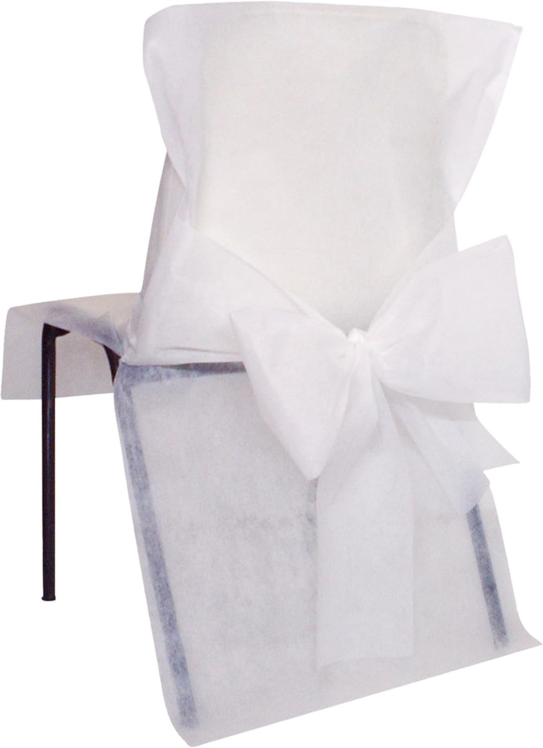 Chair Cover with Bow White