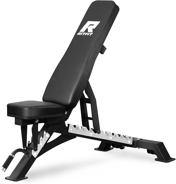 RitFit Adjustable/Foldable Utility Weight Bench for Home Gym