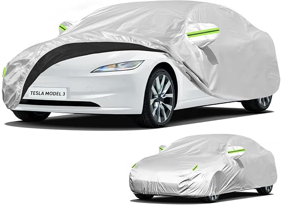 Custom Fit Car Cover for Tesla Model 3, All-Weather Protection