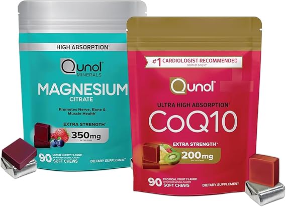 Qunol CoQ10 & Brain Health: Ultra CoQ10 100mg, 120 Softgels & Memory Plus, 60 Capsules