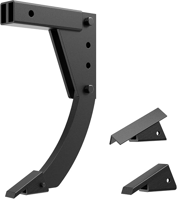 Hitch Mounted Trench Digger, 3 Point Ripper with 16" Trenching Shank Plow, Heavy Duty Subsoiler, Ripper Shank Compatible with ATV/UTV Tractor, Middle Buster with 2 Types Replaceable Teeth