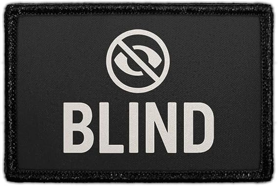 Blind - Badge Hook & Loop Patch - 2x3 in - Pull Patch