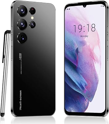 Cheap Smartphone, 6.6 HD Display, Android 10 OS, 16GB ROMExtendable to 128GB, Dual SIM Dual Camera, WiFi,GPS,Face ID Mobile Phones Black