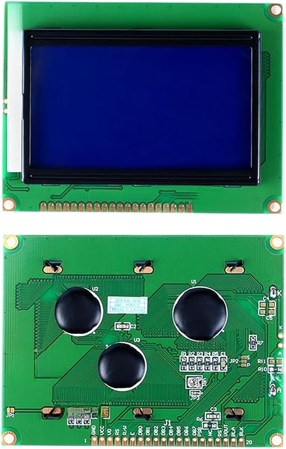 128x64 STN LCD Display Module with Onboard GDRAM for 8192 Chinese Characters and 128x64 Graphic Rendering Capabilities (A)