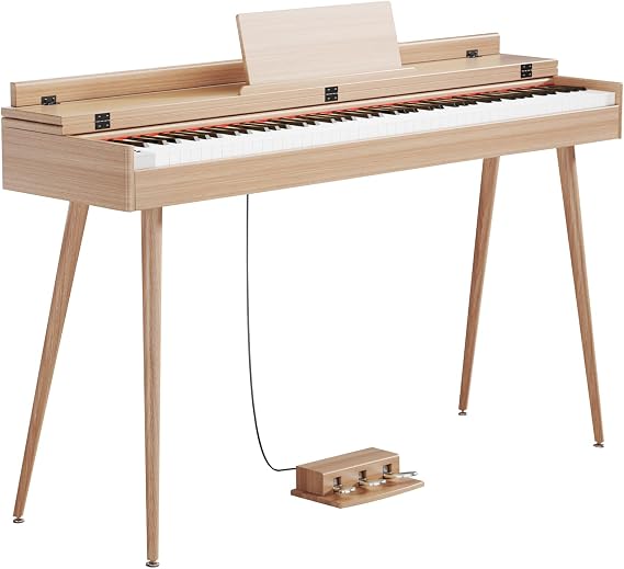 88 Key Digital Piano, Hammer-Action Full Desk Weighted Keyboard