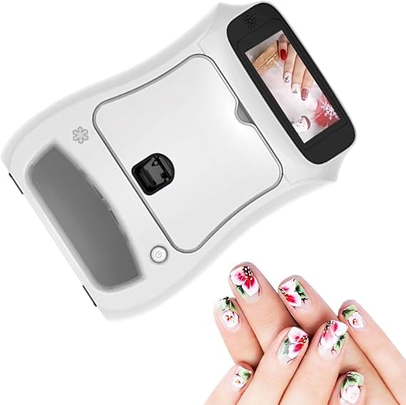 Smart Nail Printer, Intelligent Portable Nail Printing Machine, Digital Nail Art Printer Machine for Home Use Out Door Service