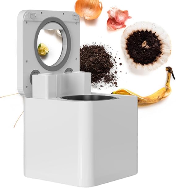 Mill Food Recycler for Kitchen, Helps Turn Food Waste Into Pre-Compost, Features Auto-Cleaning Cycle, Large Capacity 3.3 Liters Size,110V