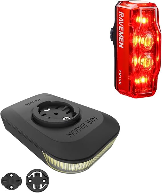 RAVEMEN FR300 Bike Front Light Bundle with TR150 Bike Tail Light