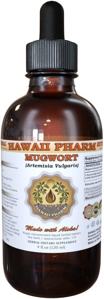 Hawaii Pharm Mugwort (Artemisia vulgaris) Liquid Extract 2 Oz