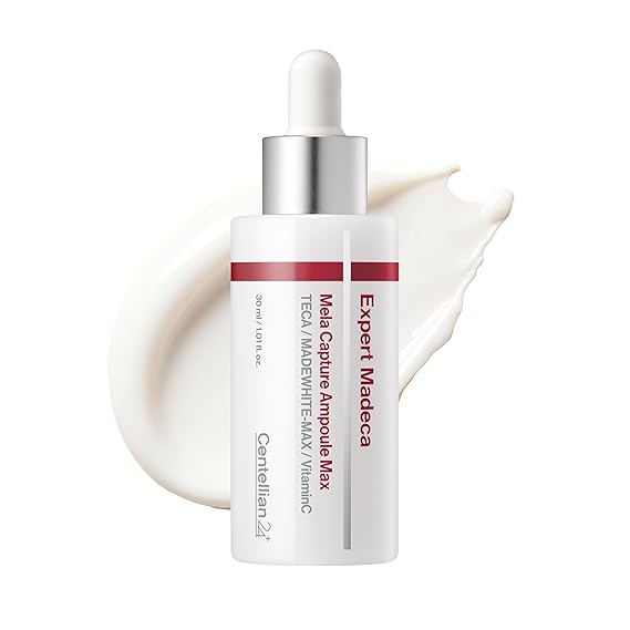 CENTELLIAN 24 Madeca Mela Capture Ampoule Max - Korean Toning Serum | Anti-Aging Formula with TECA for Elasticity, Hydration and Blemish Care, Gentle Daily Use for Sensitive Skin, 1.01 fl oz
