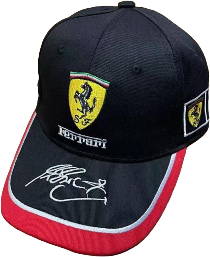 Baseball Cap for Ferrari, Adjustable Sports Casual Cap Breathable Sun Visor Hat for Outdoor Headwear UV Protection Waterproof Foldable Peak Cap,B