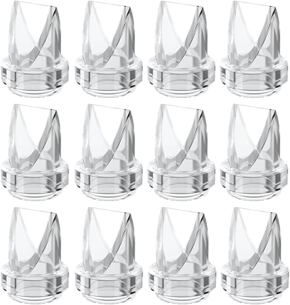 12 Duckbill Valves for Lansinoh Discreet Duo, eufy S1 Pro/S1/E10, Nuliie S32 Breast Pump Replacement Pump Parts Accessories