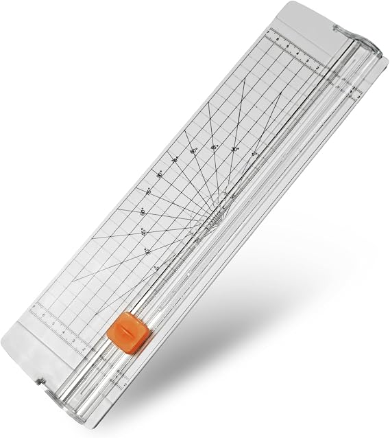 Paper Cutter Slider Mini Small,14 Inch Paper Trimmer,Papercutter Slicer | Straight Small Paper Trimmer with Ruler for Scrapbooking Craft, Paper, Cardstock