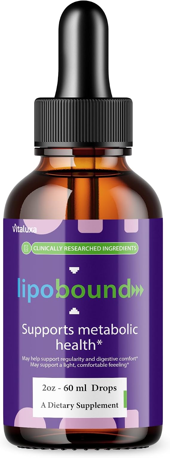 Lipo Bound, Lipo Bound Liquid Drop Official Vitamin Supplement Fast Support for Women and Men, LipoBound Premium Advanced Max Strength Natural Ingredients for Energy, LipoBound Reviews (2oz)