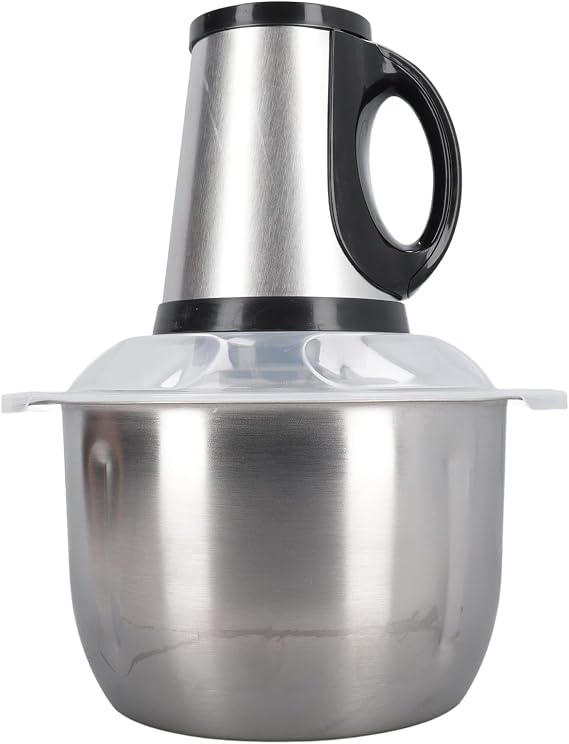 Stainless Steel Vegetable Cutter, Food Processor Shredder with 4L Capacity Meat Cutter Food Chopper Comfortable Use Multifunction Electric Cutter for Home Kitcen, Qcwwym0qs6dcga8