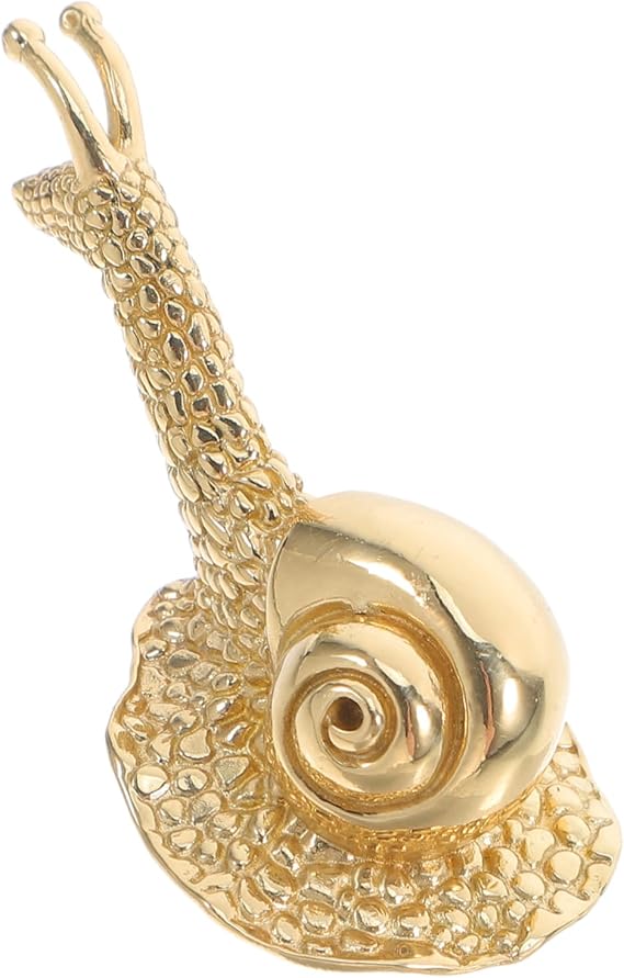 balacoo Brass Snail Shape Handle Vintage Hardware for Jewelry Chest Cabinet Knob Pull