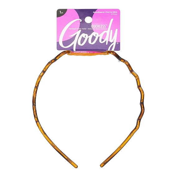 Goody Ouchless Headband For All Hair Types - Zigzag Tooth - Comfort Fit for All-Day Wear - Beautiful Design for Instant Style - Pain-Free Hair Accessories for Women, Men, Boys & Girls