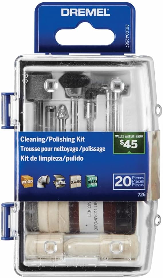 Dremel 726-01 20 Piece Cleaning/Polishing Rotary Tool Accessory Kit