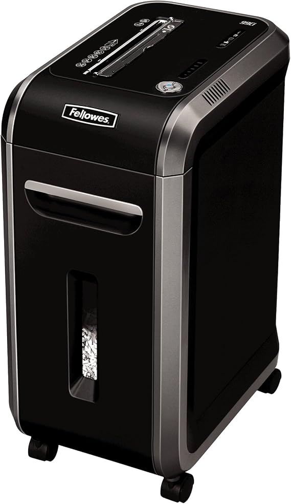 Fellowes Powershred 99Ci 18-Sheet 100% Jam-Proof Heavy Duty Crosscut Paper Shredder Machine for Office and Home, Black/Gray 3229912