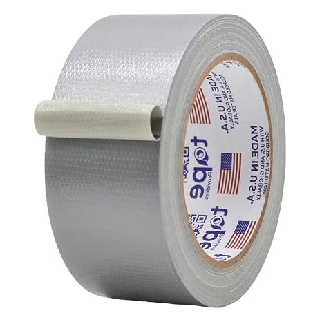 MAT Duct Tape Silver (Gray) Industrial Grade, 2 inch x 60 ft. Waterproof, UV Resistant for Crafts, Home Improvement, Repairs, Projects
