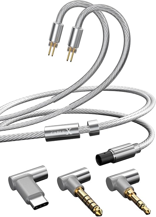 Cable X 2pin IEM Cable Replacement Earphone Wire-3.5mm/4.4mm/USB C
