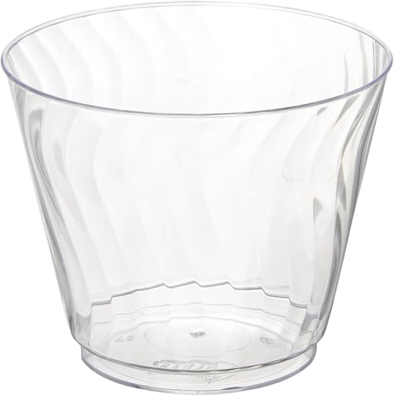 Chinet 100 CT 9 OZ Cut Crystal Plastic Cold Cups