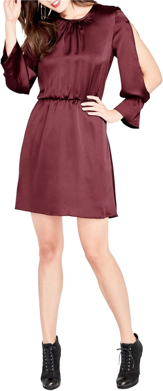 RACHEL Rachel Roy Womens Julia Split Sleeves Above Knee Party Dress